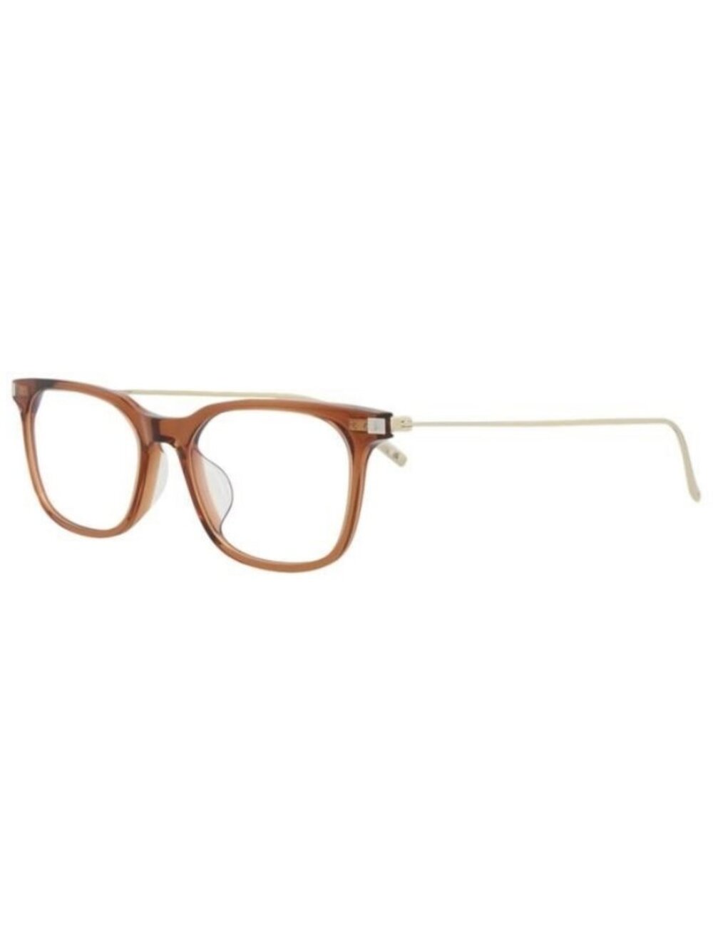 New Saint Laurent Womens Square/Rectangle Brown Gold Transparent Fashion Designe